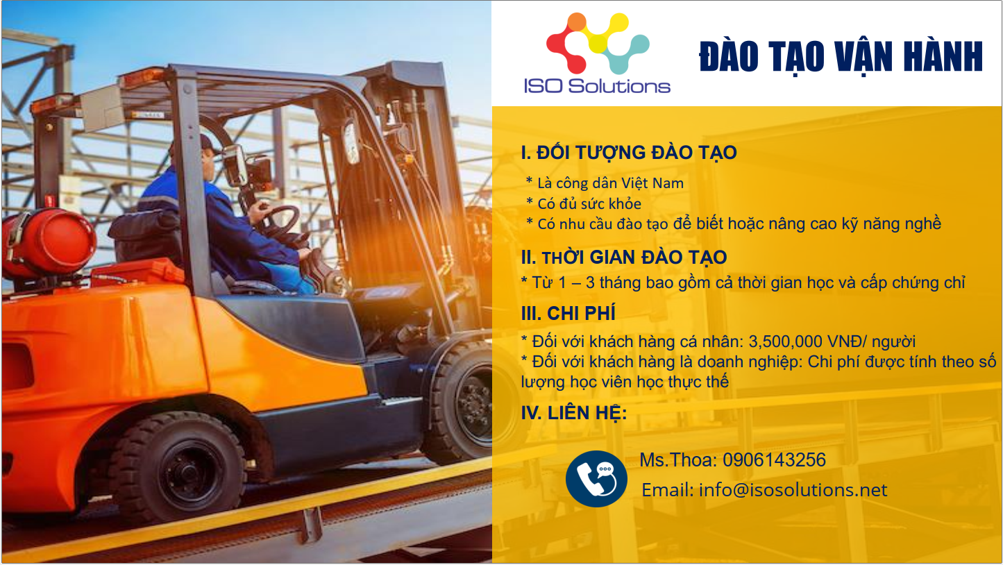 THÔNG BÁO MỞ LỚP ĐÀO TẠO VẬN HÀNH THIẾT BỊ  NÂNG/ THIẾT BỊ ÁP LỰC THÁNG 3/2026