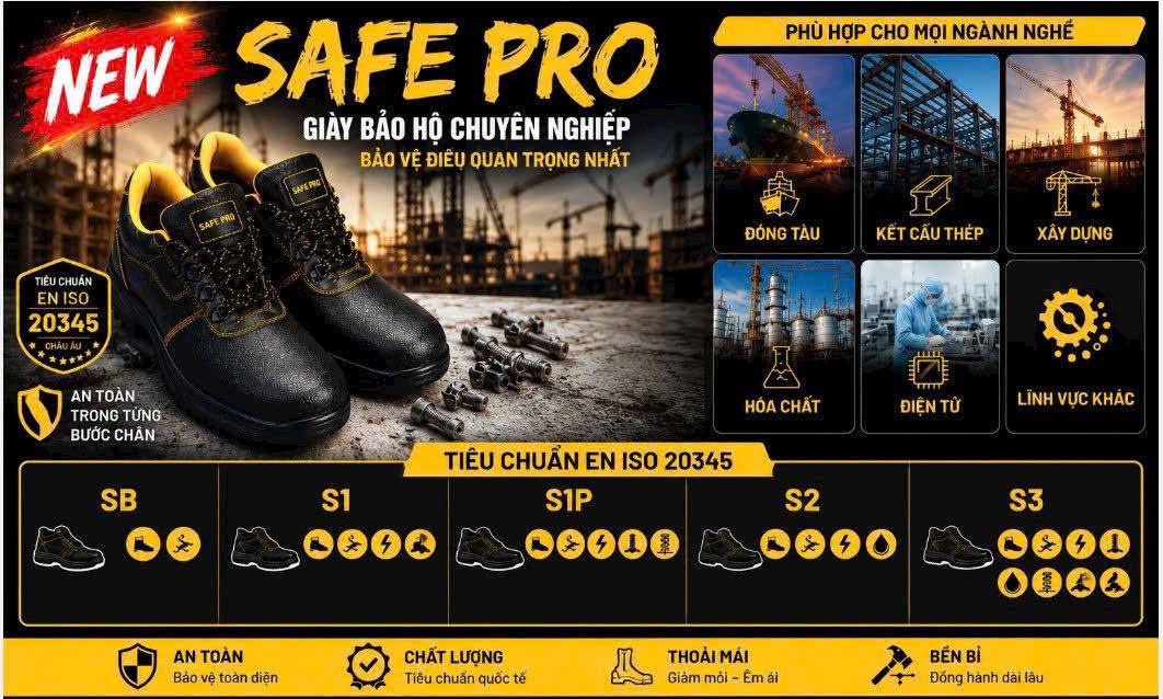 SAFE PRO - THƯƠNG HIỆU GIÀY VIỆT