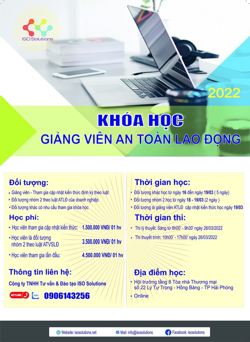 ANNOUNCEMENT OF TRAINING COURSE FOR “ACTIVE SAFETY AND HYGIENE TRAINERS”