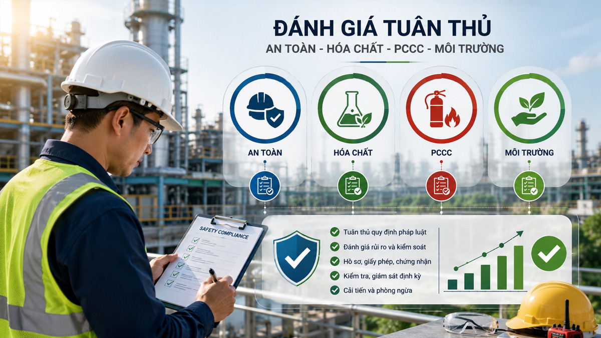 Compliance audit on Safety, Chemicals, Fire Protection, and Environment