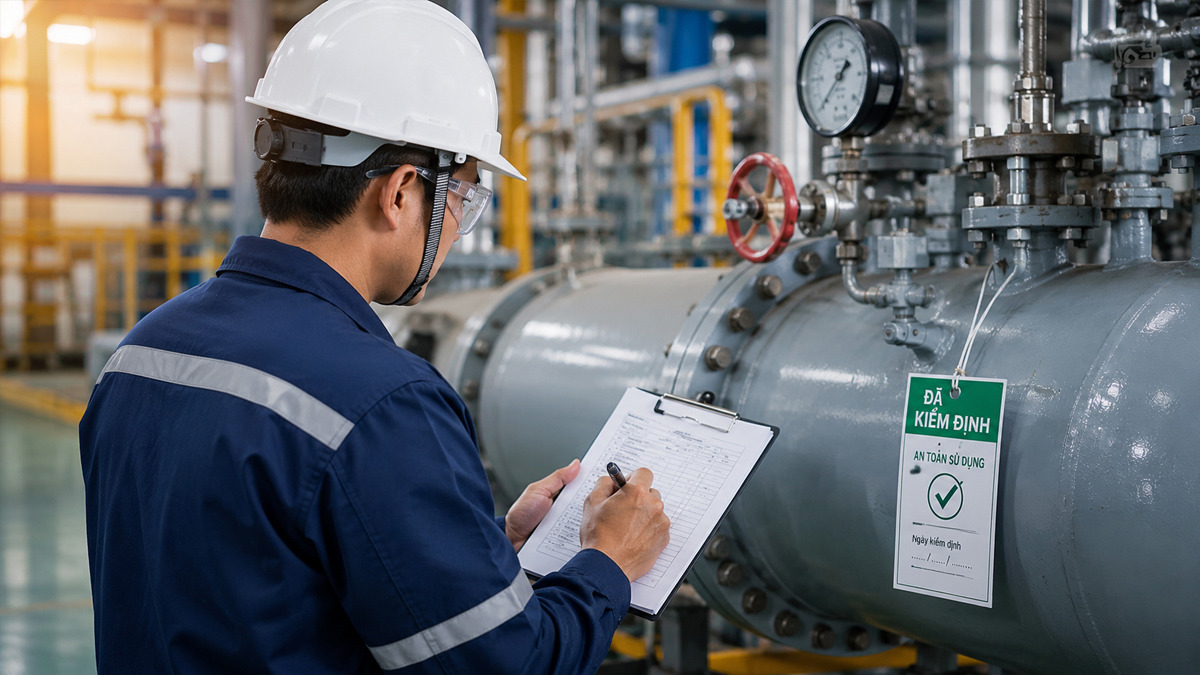 Technical safety inspection of equipment
